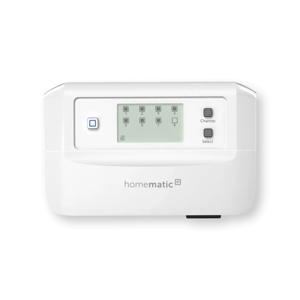Homematic IP Fußbodenheizungscontroller HmIP-FALMOT-C8 mit Display